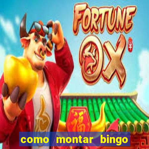 como montar bingo brinquedos toia